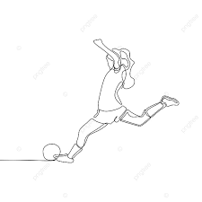Jun 29, 2016 · porém em 1896 a disputa no futebol foi cancelada por falta de participantes. Um Desenho De Linha Do Estilo Continuo De Jogador De Futebol Feminino Silhueta Muscular Ponto Imagem Png E Vetor Para Download Gratuito