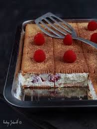 Gateau De Petits Beurre Aux Framboises Recette Gateau Petit Beurre Gateau Sans Cuisson Gateaux Et Desserts