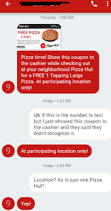 Dustin Couch On Twitter The Weirdest Thing That Happened To Me This Month Was When I Got Sent A Counterfeit Pizza Hut Coupon