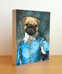 Pug Gainsborough Art Block By Millersye On Etsy 39 00 Pug Art Pugs Boston Museums