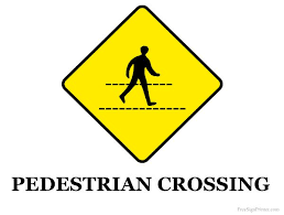 Printable Pedestrian Crossing Sign Pedestrian Crossing Crossing Sign Pedestrian