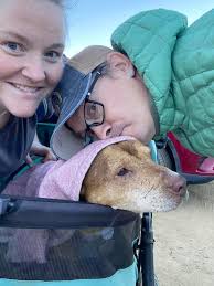 Trying to do yoga as a Dane mom 😂 He's sooooo helpful.