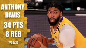 Anthony Davis Scores 34 Points In The First Night Of The Nba Restart 2019 20 Nba Highlights Youtube