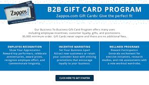 Maybe you would like to learn more about one of these? Zappos Com Business To Business Gift Card Program Zappos Com