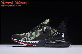 2018 Latest Nike Air Max 270 Black Green Shark Camo Ah6799 003 Mens Shoe