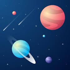 Galaxia Con Nebulosa Planeta Y Estrellas Espacio Fondo Descargar Vectores Gratis Illustrator Graficos Plantillas Diseno