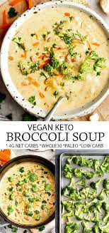 Keto Broccoli Soup In 2020 Vegan Slow Cooker Vegan Soup Recipes Dairy Free Soup Recipe