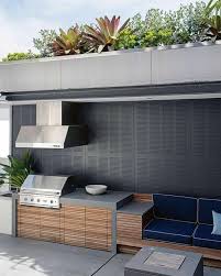 The sky is almost the limit when it comes to countertop options. Modern Bbq Area Novocom Top