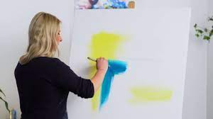 Follow along the process in cat coquillette's course. Big Abstract Acrylic Painting Demo Satisfying Modern Art For Beginners Youtube