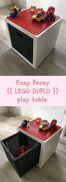 Lego Duplo Play And Store Box Ikea Hackers Kids Craft Tables Craft Table Ikea Craft Table Diy