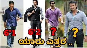Tallest Heroes In India Kannada Telugu Tamil Hindi Sandalwood Bollywood Tollywood