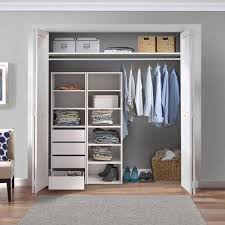 Available in two stylish finishes and nine different layouts, our premier wardrobe storage kits fit. Flexi Storage White 3 Shelf 4 Drawer Built In Wardrobe Unit Bunnings Australia