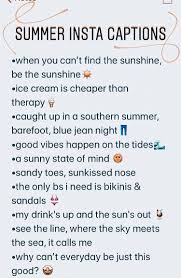 Summer Instagram Captions Instagram Quotes Instagram Quotes Captions Instagram Bio Quotes