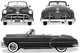 This car has a very interesting history. 1949 Pontiac Chieftain Convertible Cabriolet Blueprints Free Outlines