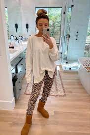 Outfits For Postpartum Outfits Winter Outfits Leopard Print Pants
