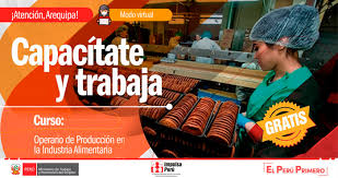 ¡las últimas vacantes de operario de producción de las mejores empresas de colombia están aquí! Curso Gratuito Impulsa Peru Operario De Produccion En La Industria Alimentaria
