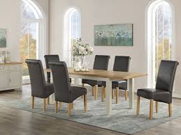 Somerset 180cm oak and cream extending table with chairs. Pandora Painted Dining Table And Chairs Richdale Sofas