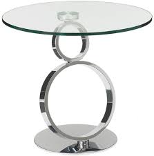 Relevance lowest price highest price most vig furniture modrest dena contemporary black glass round coffee table. Olympia Round Side Table Glass And Chrome Cfs Furniture Uk
