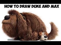 How To Draw Duke Sitting On Max From The Secret Life Of Pets Drawing Tutorial How To Draw Step By Ste Pets Drawing Secret Life Of Pets Inspirational Movies
