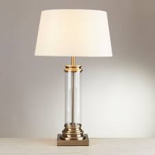 These lamp shades are timeless for all ages. Traditional Glass And Antique Brass Table Lamp With Shade