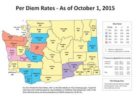 Update To Per Diem Rates As Of Oct 1 2015 Day At A Glance