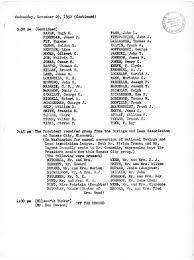 Daily Appointment Sheet for President Harry S. Truman