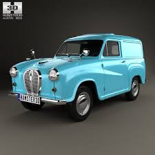 3d Model Of Austin A35 Van 1956 3d Model Old School Cars Austin