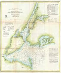 Preliminary Chart Of New York Bay And Harbor Geographicus