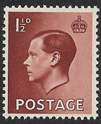 SG459 1 d Brown Unmounted Mint 1936 Edward VIII Stamps