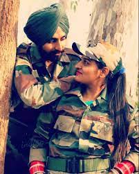 Indian Army Couple Indian Army Girlfriend Indian Army Lovers Army Lovers Army Couple Army Couple Photography Army Women Quotes