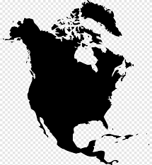Mapa de américa con nombres de países y capitales en español para imprimir. United States Canada Haiti Earth Geography Of North America North Monochrome Black Png Pngegg
