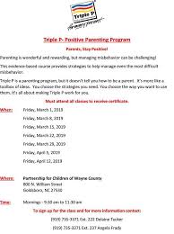 Triple p, the positive parenting program, is now available to dare county families! 2019 04 05 Triple P Postive Parenting Program Goldsboro Housing Authority Goldsboro North Carolina