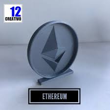 Bitcoin and ethereum symbols isolated in 3d rendering premium psd 2 months ago. 3d Printable Ethereum Coin With Base By Mazzzzi