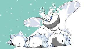 blacknirrow, frosmoth, snom, creatures (company), game freak, nintendo,  pokemon, highres, animal focus, antennae, blue eyes, colored eyelashes,  evolutionary line, flying, gen 8 pokemon, insect wings, no humans, pokemon  (creature), simple background ...