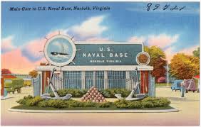 Main Gate To U S Naval Base Norfolk Virginia Between 1930 1945 The Tichnor Brothers Collection Boston Public With Images Norfolk Virginia Norfolk Virginia