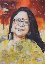 Portrait of Papiyadi created by TAPAS MUKHERJEE