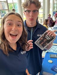 Thanks to students Morgan Rohde and Evan Moloney for telling the CUNE music  story at LSM today at the college fair. They said they had lots of great  conversations with high school