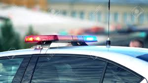 Police Car Light Bar In Action Telephoto Lens Shot Stock Photo Picture And Royalty Free Image Image 80617536