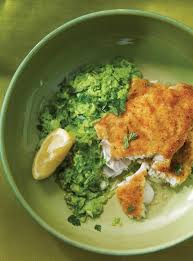 Poisson Pane Et Puree De Petits Pois Ricardo Recipe Mushy Peas Pea Recipes Ricardo Recipe
