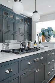 Fresh modern farmhouse kitchen makeover. Blue Gray Kitchens Http Www Stylemepretty Com Collection 2748 Kitchen Cabinet Design Grey Kitchen Designs Kitchen Inspirations