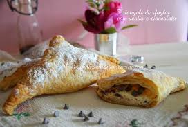 Torta di ricotta con pasta sfoglia. Triangoli Di Sfoglia Ricotta E Cioccolato Una Siciliana In Cucina