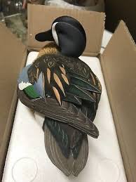 Ducks Unlimited Blue Winged Teal Decoy 2018 Special Edition Nib By Jett Brunet Bird Carving Decoy Carving Duck Decoys