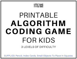 Algorithm Coding Game And Screen Free Computer Coding For Kids Computer Coding For Kids Coding For Kids Coding Games