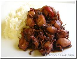 Busog Sarap Baby Squid Adobo Adobong Pusit Adobong Pusit Adobo Squid Recipes