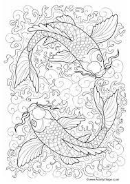 Identify 15 different creatures in these animal coloring sheets. Koi Carp Colouring Page Fish Coloring Page Coloring Books Coloring Pages