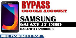 Oct 12, 2020 · frp bypass apk is the best application to bypass google account lock from all samsung mobiles. Bypass Frp Galaxy J7 Core Sm J701f Android 9 Without Pc