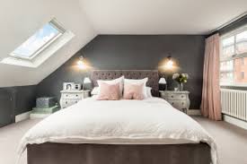 Airsprung emily divan bed base and headboard from £379, chelsea homespun duvet set from £25, cath kidston antique rose bouquet. 75 Beautiful Grey And Pink Bedroom Ideas Designs June 2021 Houzz Uk
