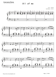 Free piano sheet music from japanese anime, drama, & games. Free All Of Me Full Version John Legend Sheet Music Preview 1 Sheet Music Piano Sheet Music Free Printable Sheet Music