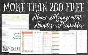 There are five sheets to download and tips on caregiving. More Than 200 Free Home Management Binder Printables Fab N Free