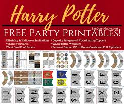 Enjoy These Free Illustrated Harry Potter Party Printables Perfect For Birt Harry Potter Party Invitations Harry Potter Printables Harry Potter Halloween Party